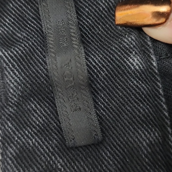 Prada Black Straight Leg Jeans with Silver Accents - Picture 14 of 16